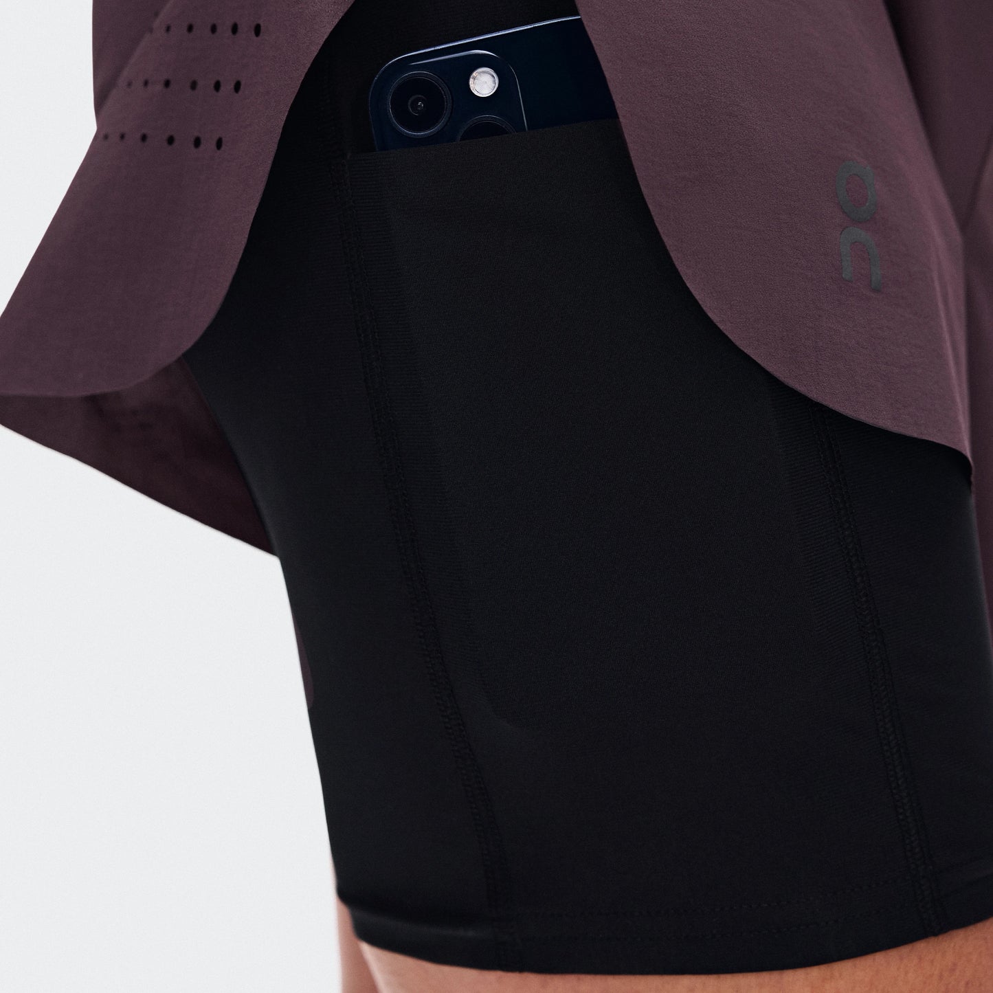 On Zero 2-in-1 Shorts | Urchin / Black | Womens