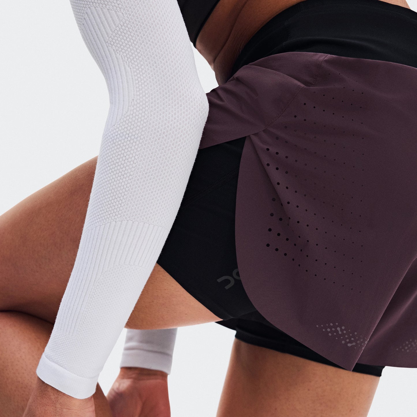 On Zero 2-in-1 Shorts | Urchin / Black | Womens