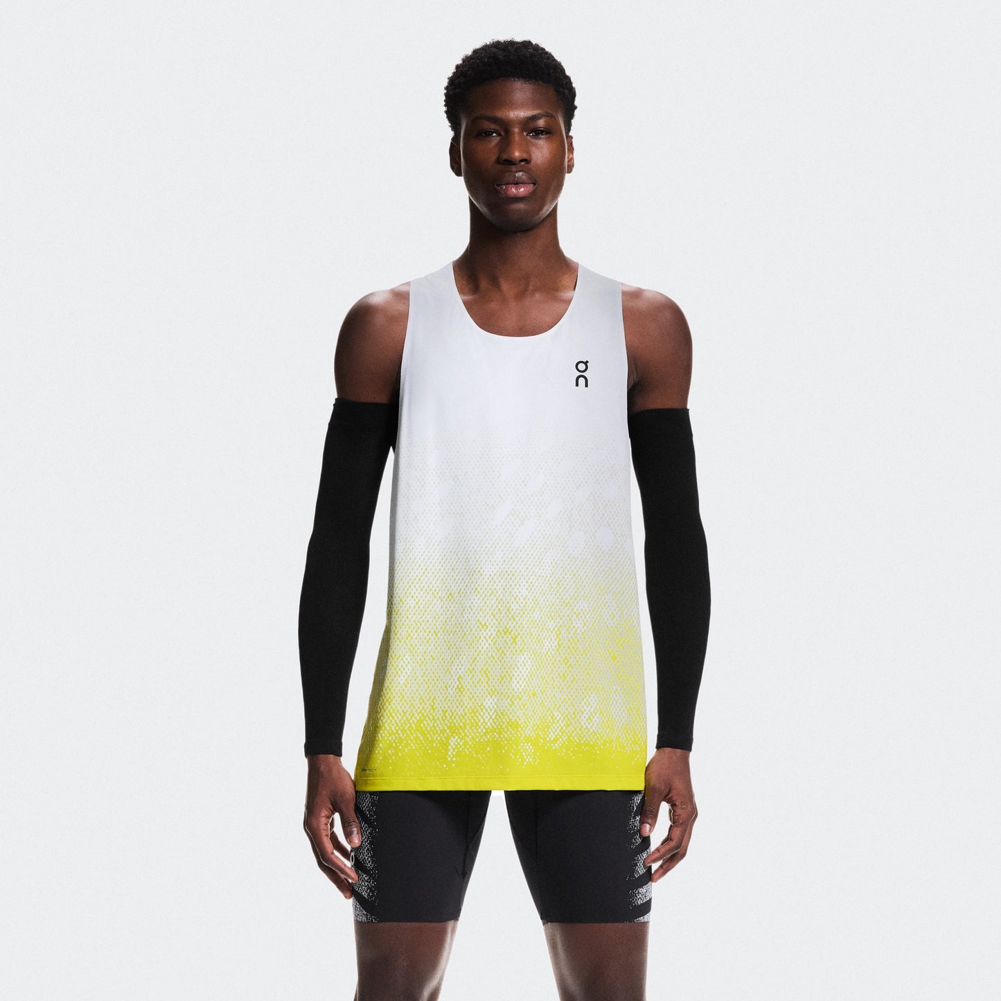 On Zero Singlet | White / Lime | Mens