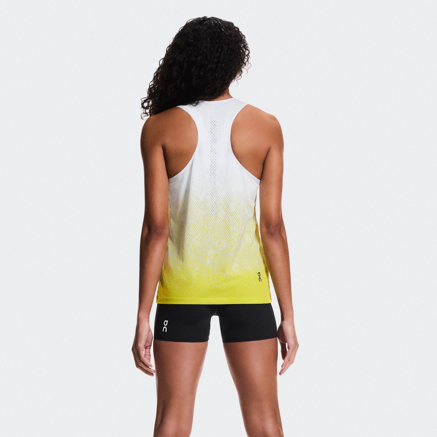On Zero Singlet | White / Lime | Womens