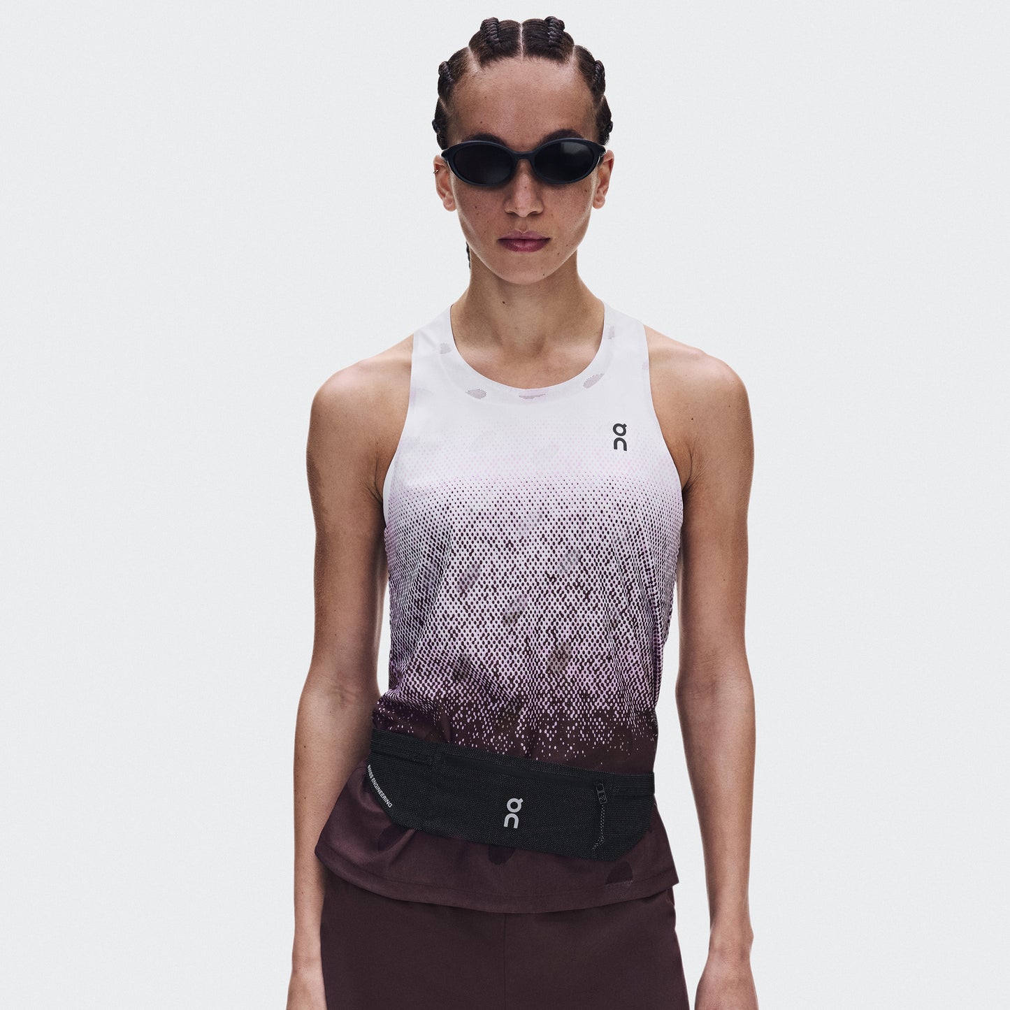 On Zero Tank Breathe | Foxglove / White | Womens