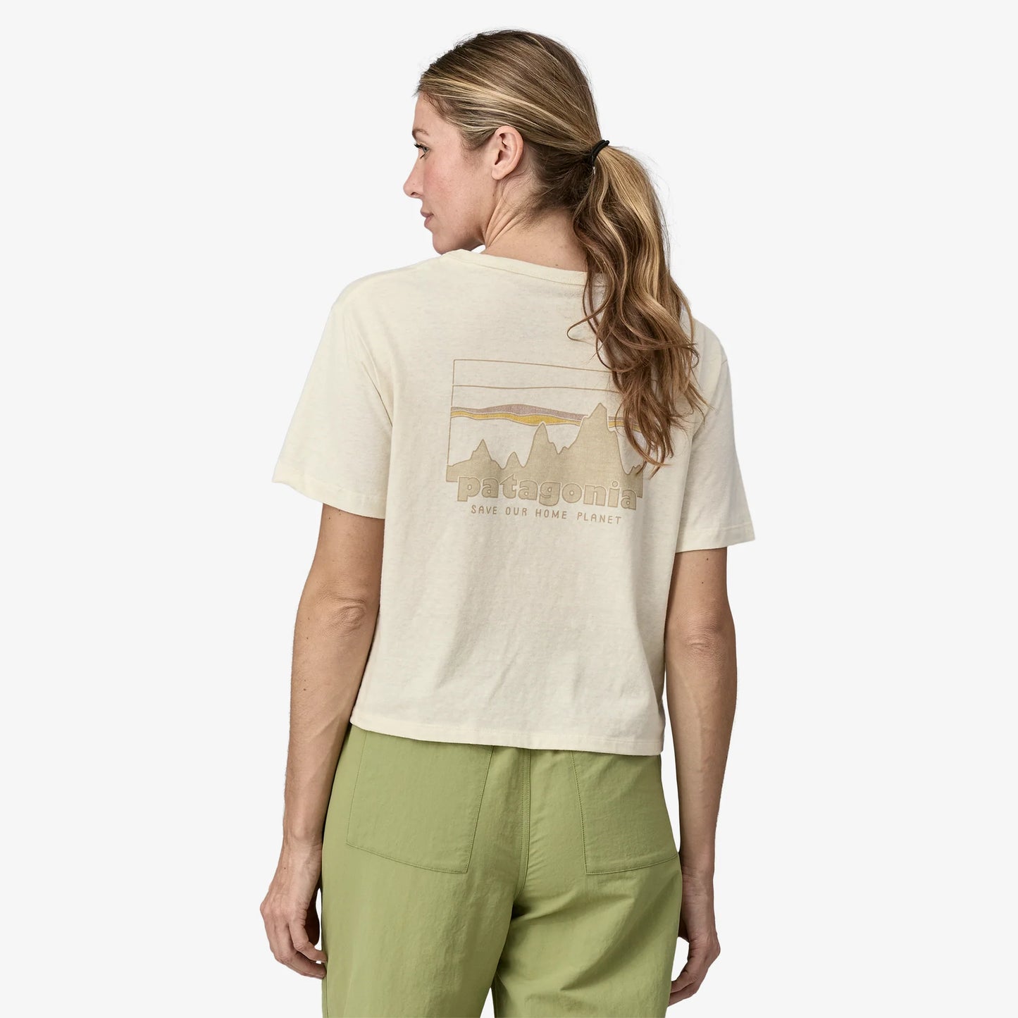 Patagonia '73 Skyline Easy Cut Responsibili-Tee | Birch White | Womens