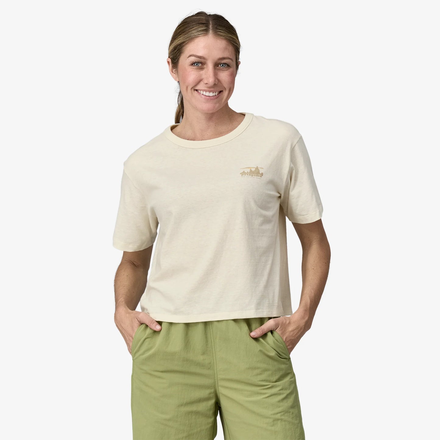 Patagonia '73 Skyline Easy Cut Responsibili-Tee | Birch White | Womens