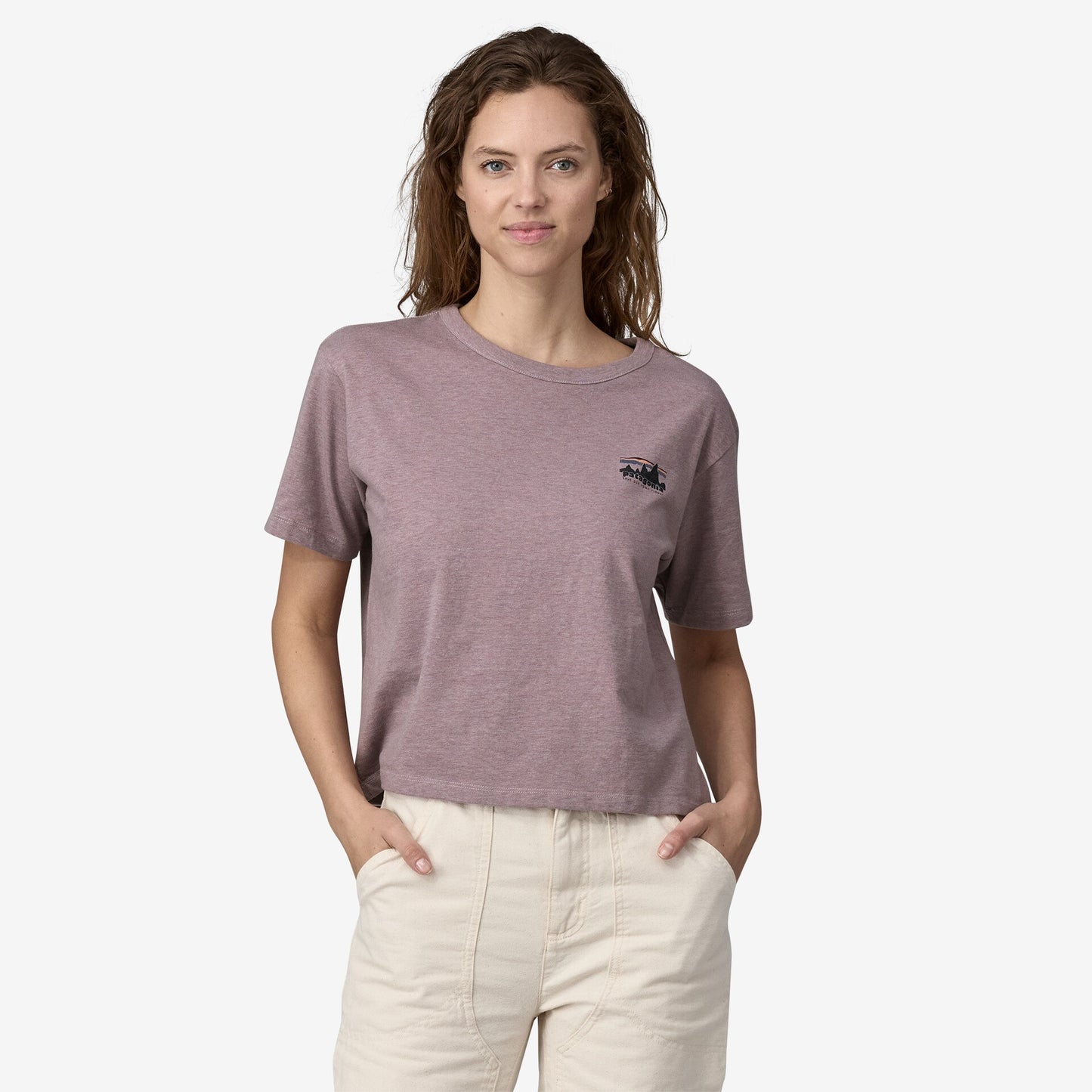 Patagonia '73 Skyline Easy Cut Responsibili-Tee | Stormy Mauve | Womens
