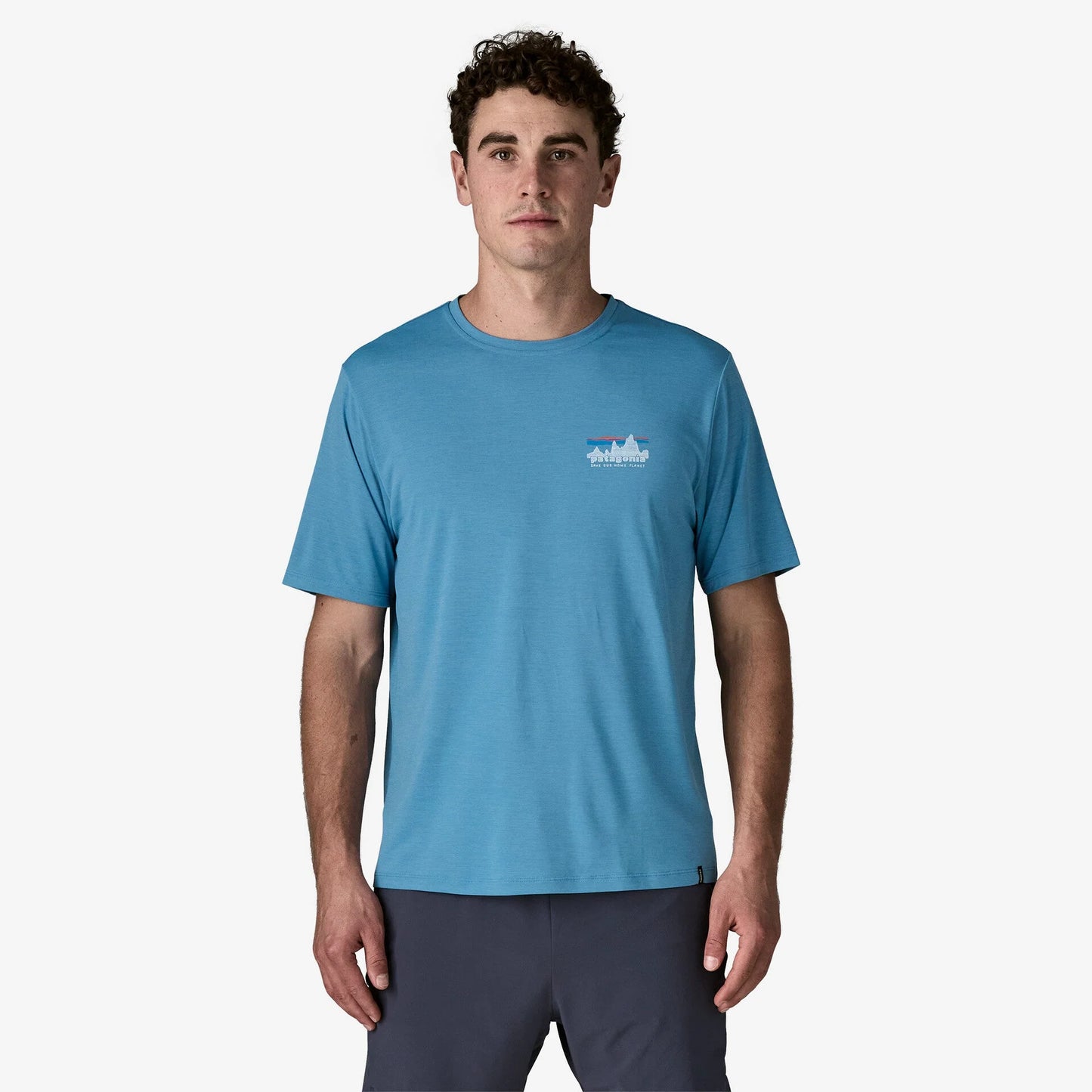 Patagonia Capilene Cool Daily Graphic Shirt | '73 Skyline: Shore Blue / Light Shore Blue X-Dye | Mens