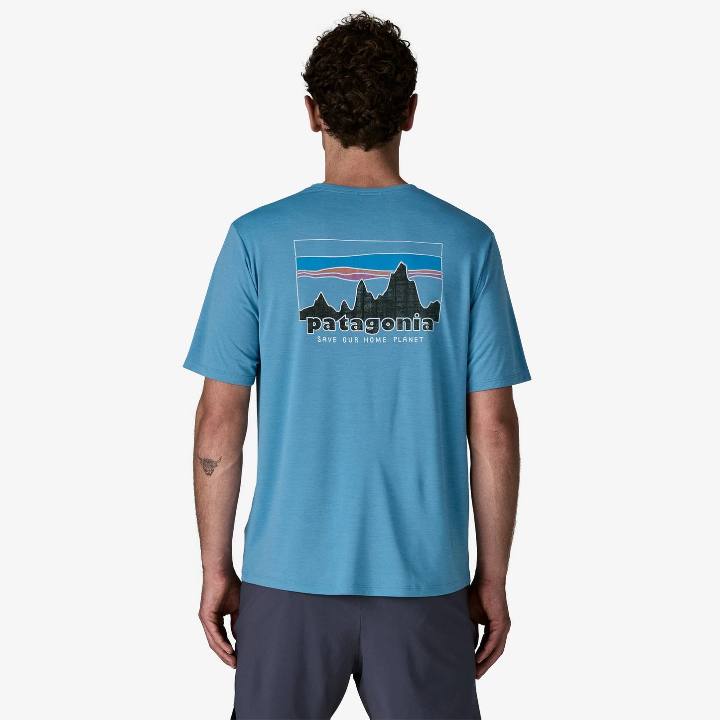 Patagonia Capilene Cool Daily Graphic Shirt | '73 Skyline: Shore Blue / Light Shore Blue X-Dye | Mens