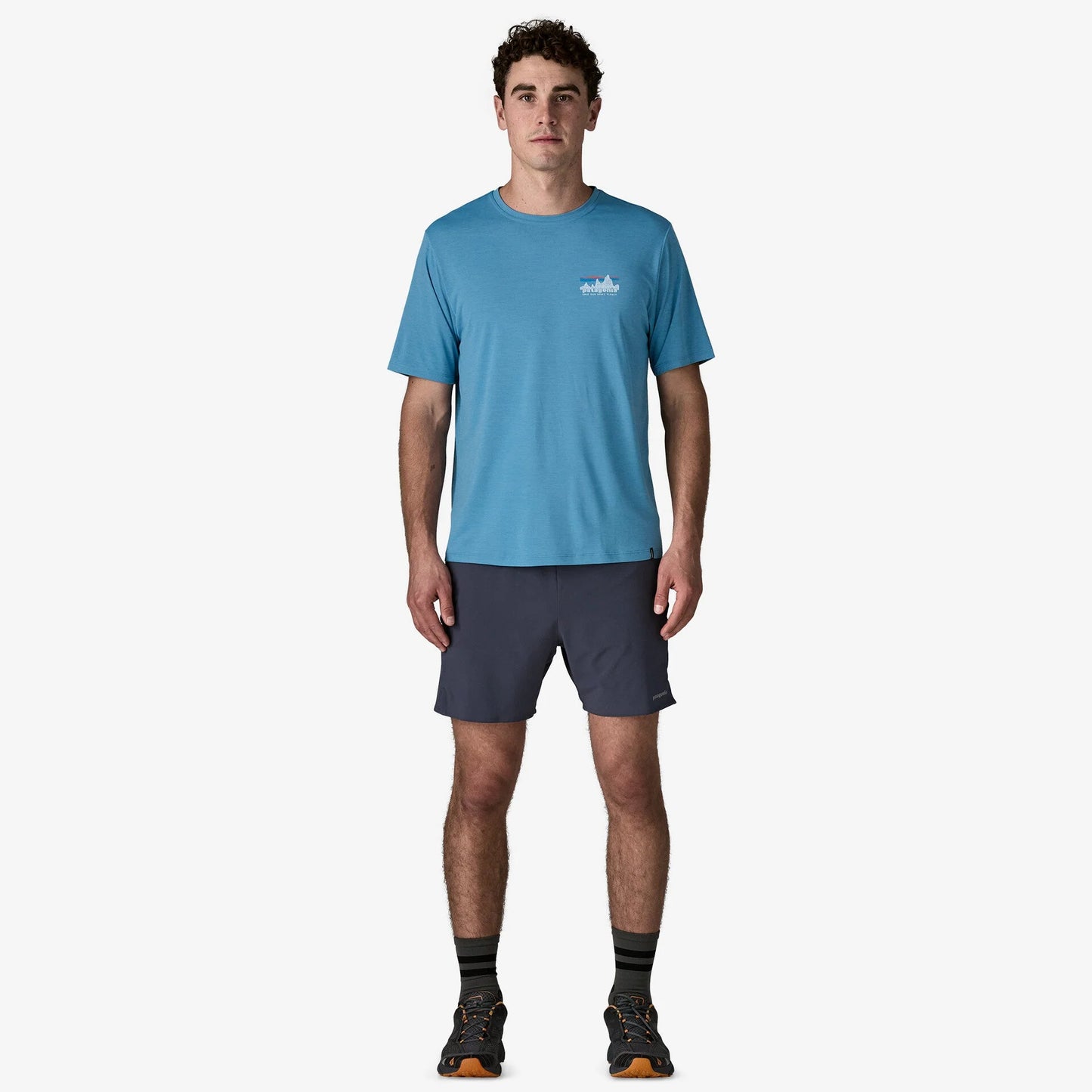 Patagonia Capilene Cool Daily Graphic Shirt | '73 Skyline: Shore Blue / Light Shore Blue X-Dye | Mens