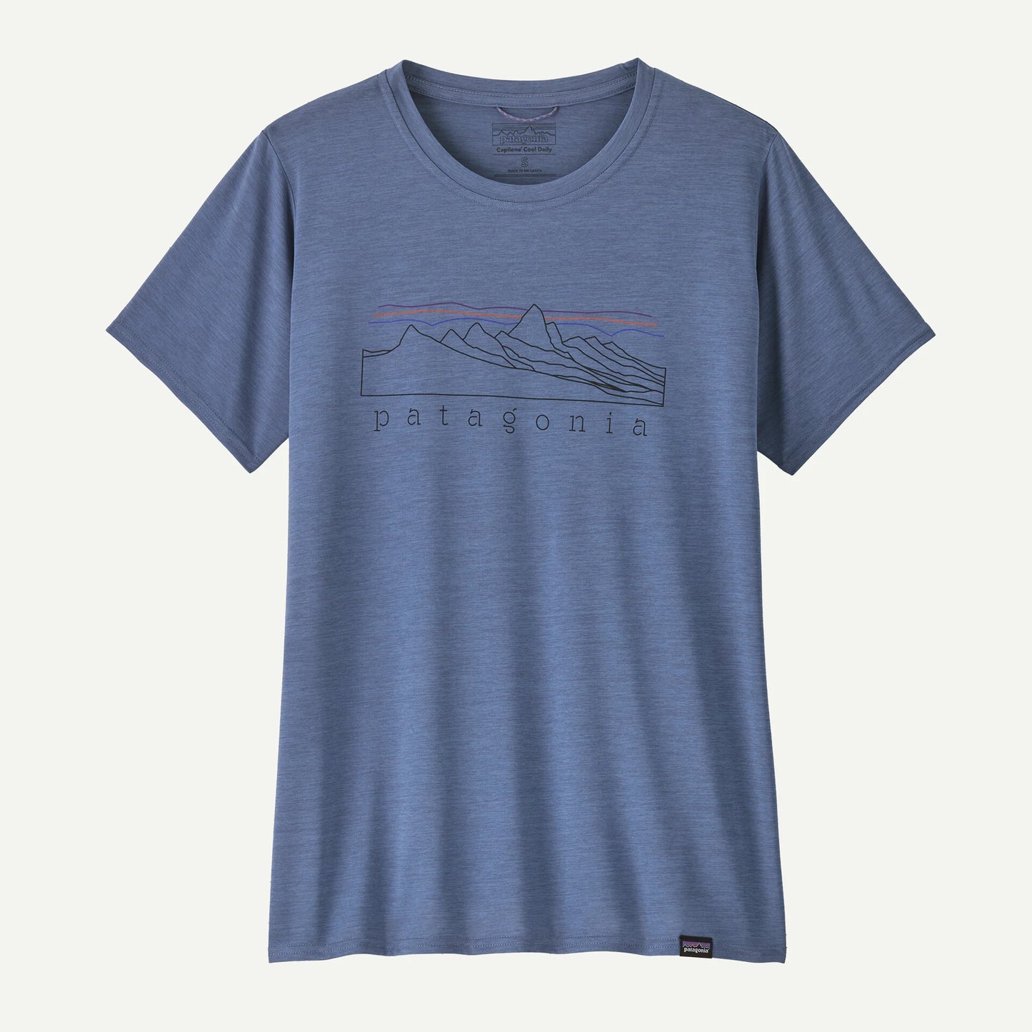Patagonia Capilene Cool Daily Graphic Shirt | Stratapeaks: Current Blue X-Dye | Womens