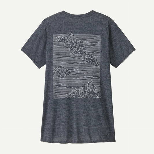 Patagonia Capilene Cool Daily Graphic Shirt | Strataspire: Smolder Blue X-Dye | Womens