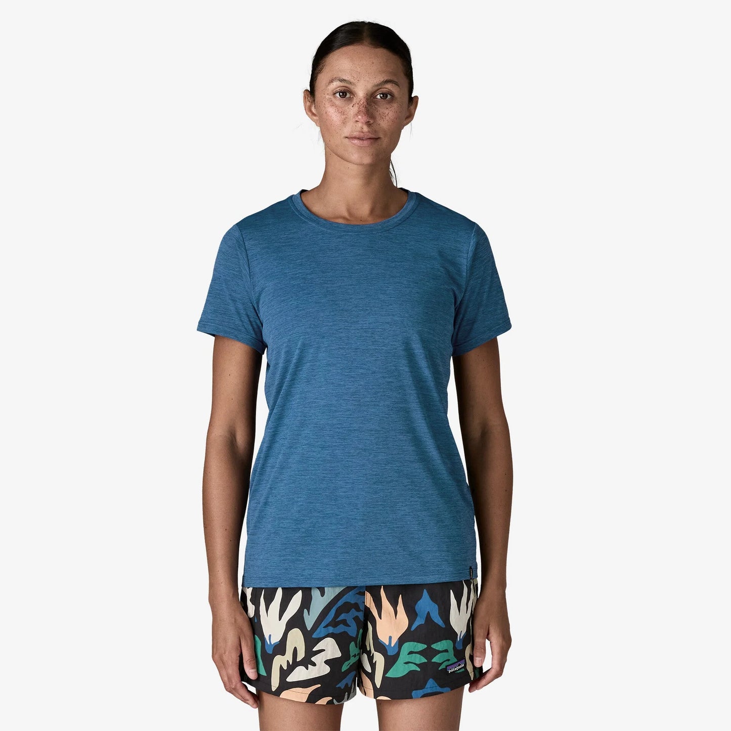 Patagonia Capilene Cool Daily Shirt | Aquatic Blue / Light Aquatic Blue X-Dye | Womens
