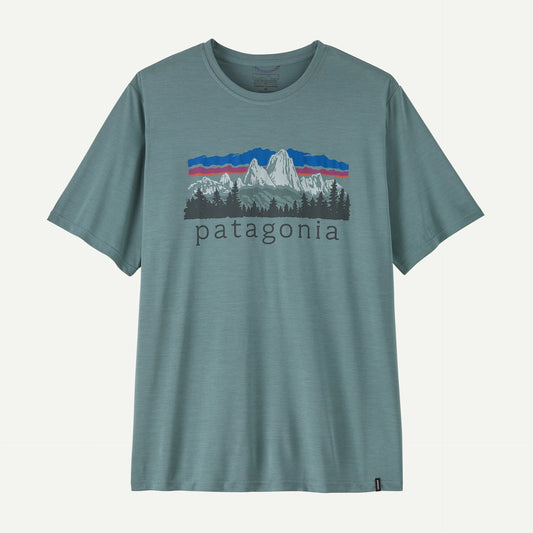 Patagonia Capilene Cool Daily Shirt | Fitz Roy Foothills: Light Blue Sage X-Dye | Mens