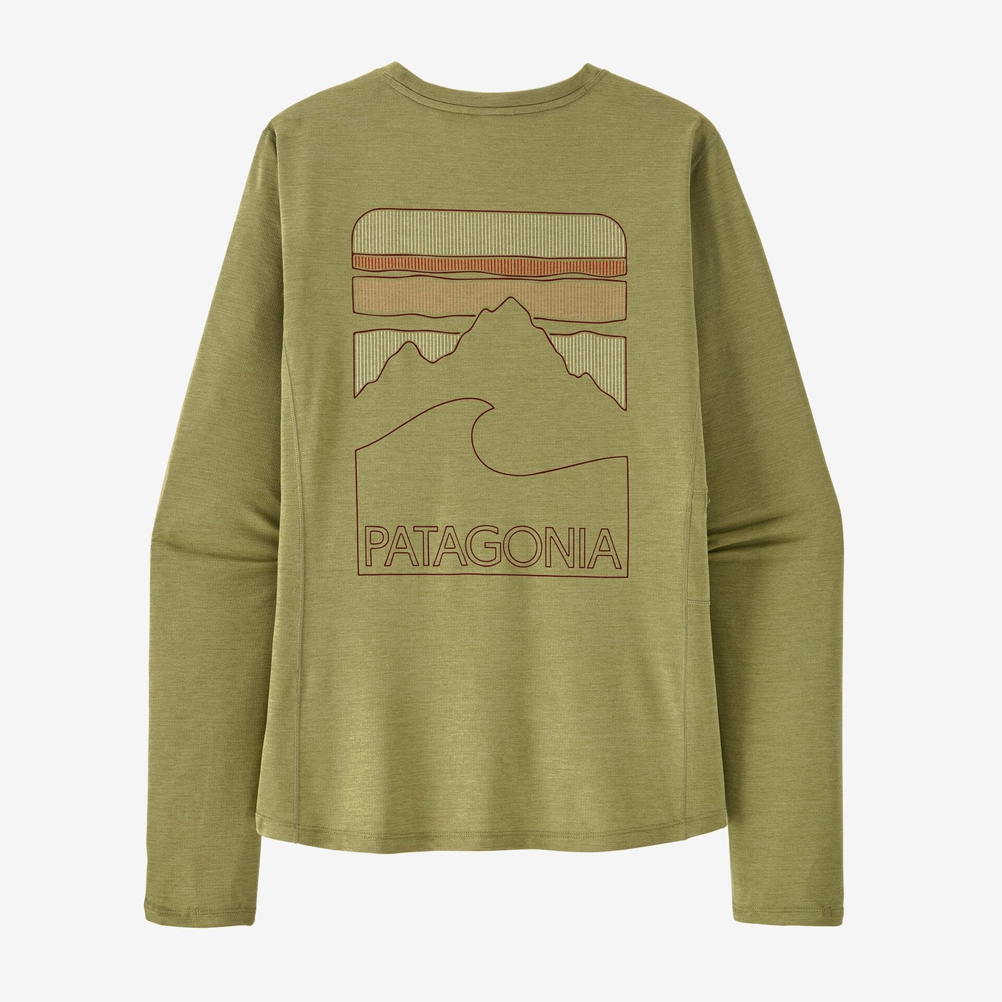Patagonia Capilene Cool Sun Shirt | Peak Visions: Light Gumtree Green X-Dye | Womens