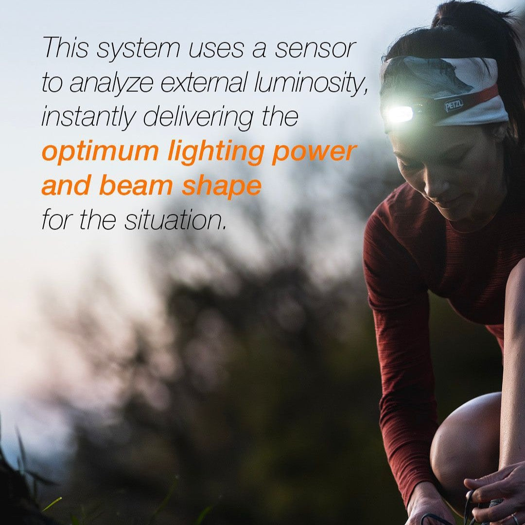 Petzl Swift RL | 1200 Lumens Reactive Headlamp | Black