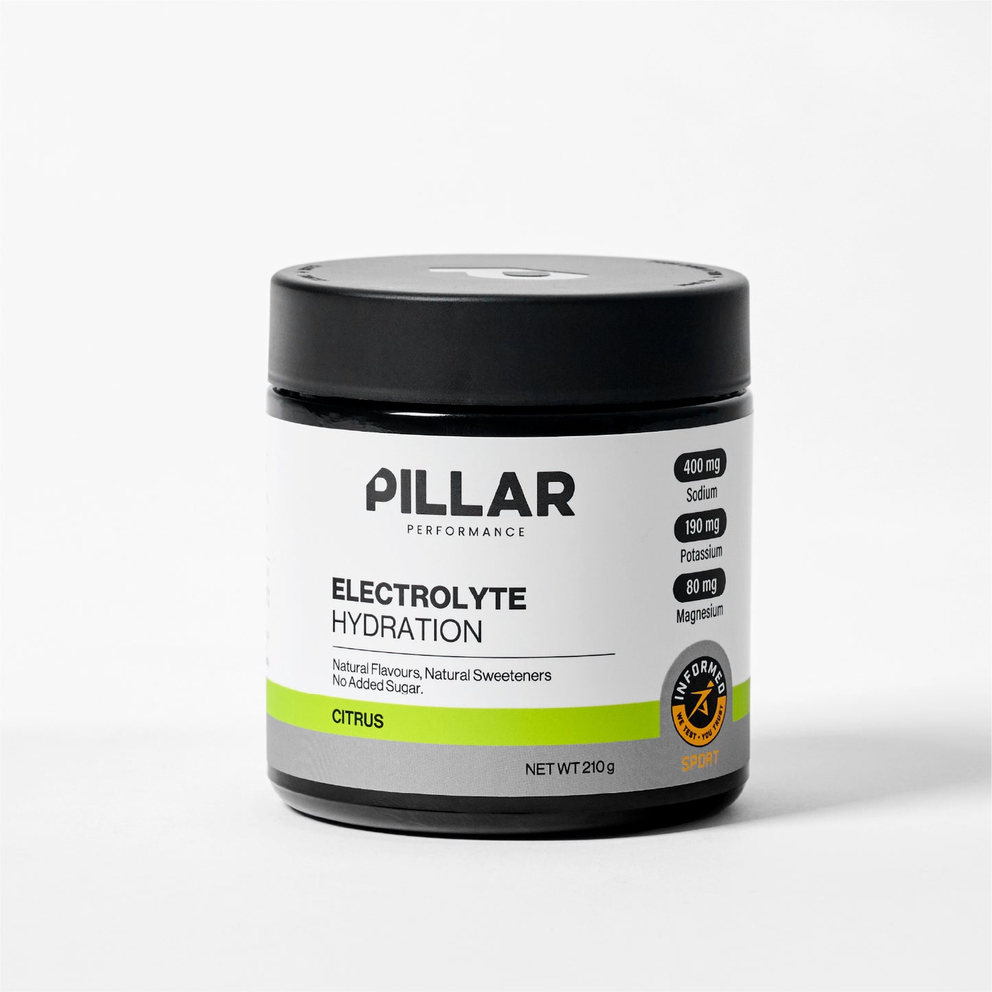 Pillar Electrolyte Hydration | 30 Serve Jar | Citrus