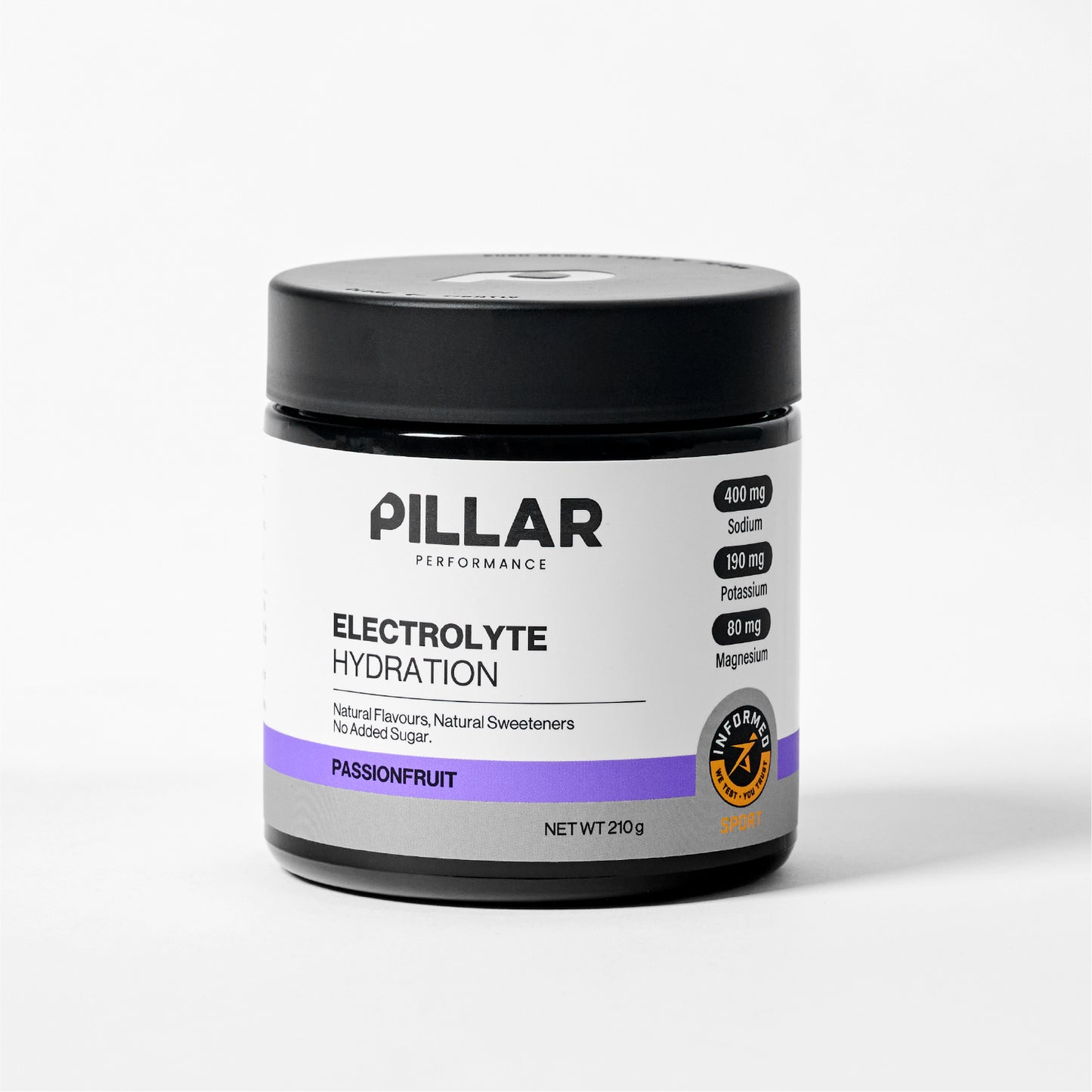 Pillar Electrolyte Hydration | 30 Serve Jar | Passionfruit