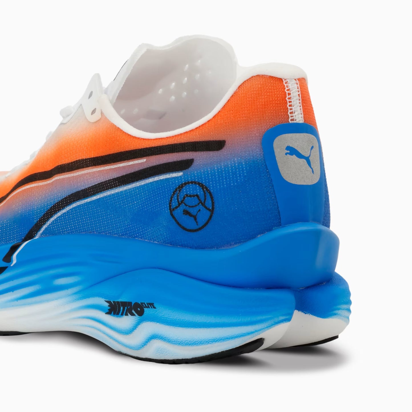 Puma Deviate NITRO  Elite 3 Ekiden | White / Heat Fire / Black | Womens