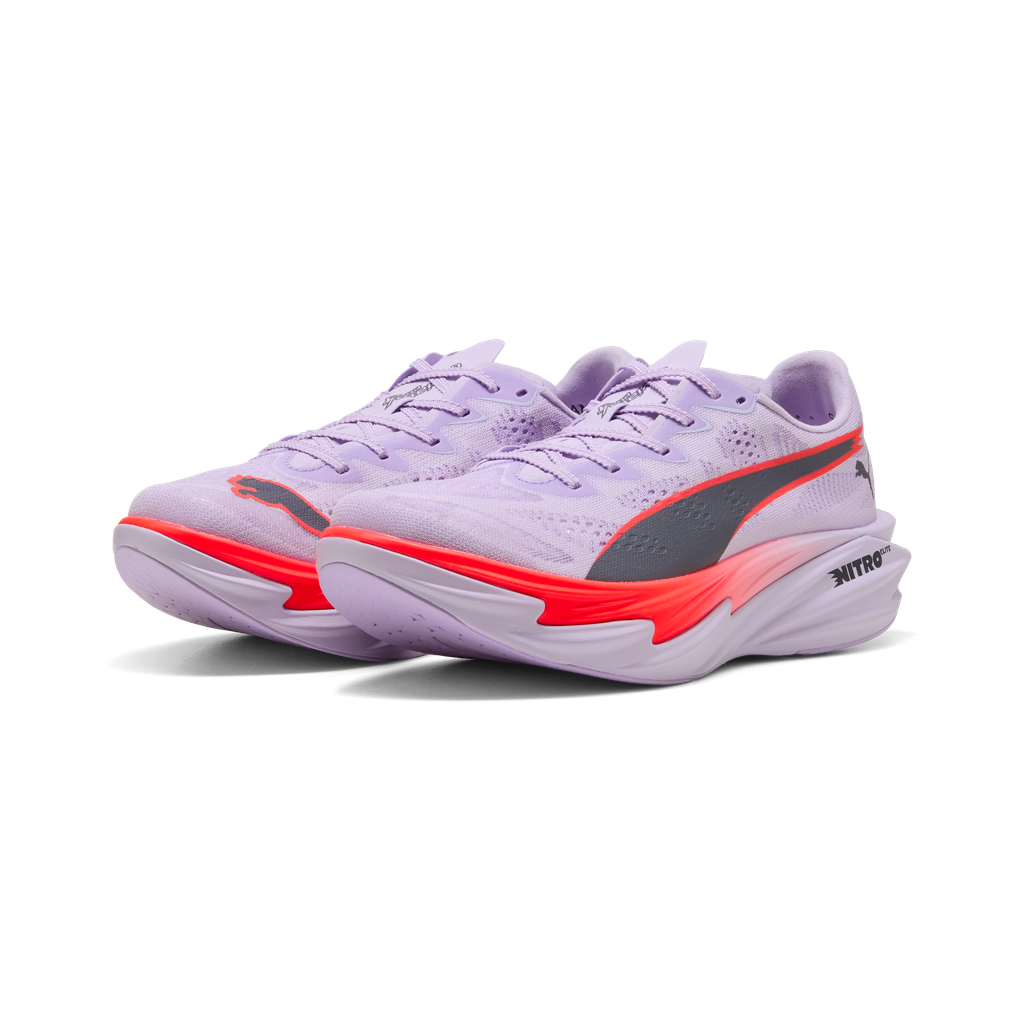 Puma Deviate NITRO Elite 4 | Light Lavender / Ultra Red / Inky Depths | Womens