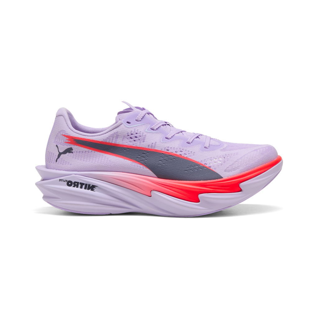 Puma Deviate NITRO Elite 4 | Light Lavender / Ultra Red / Inky Depths | Womens