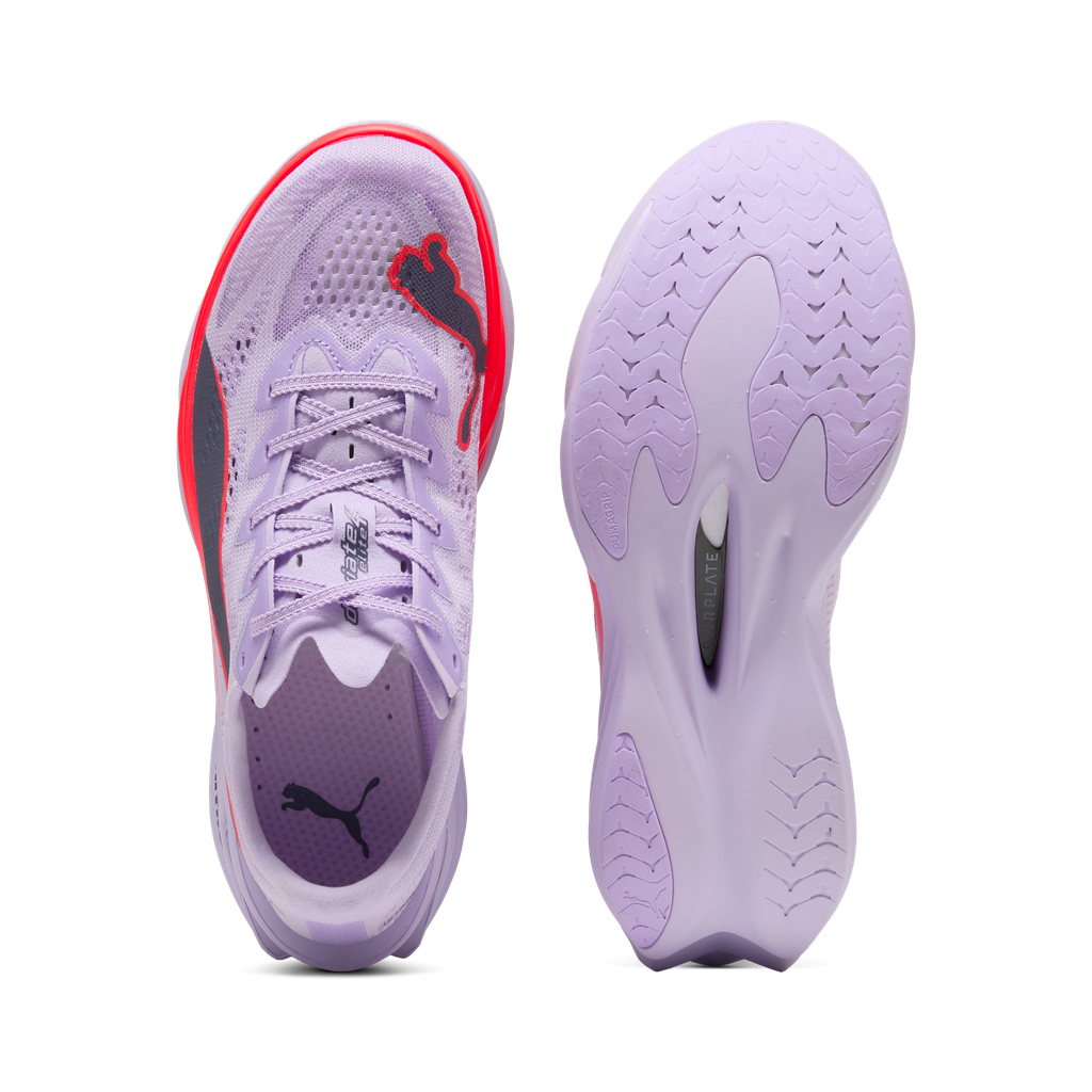 Puma Deviate NITRO Elite 4 | Light Lavender / Ultra Red / Inky Depths | Womens