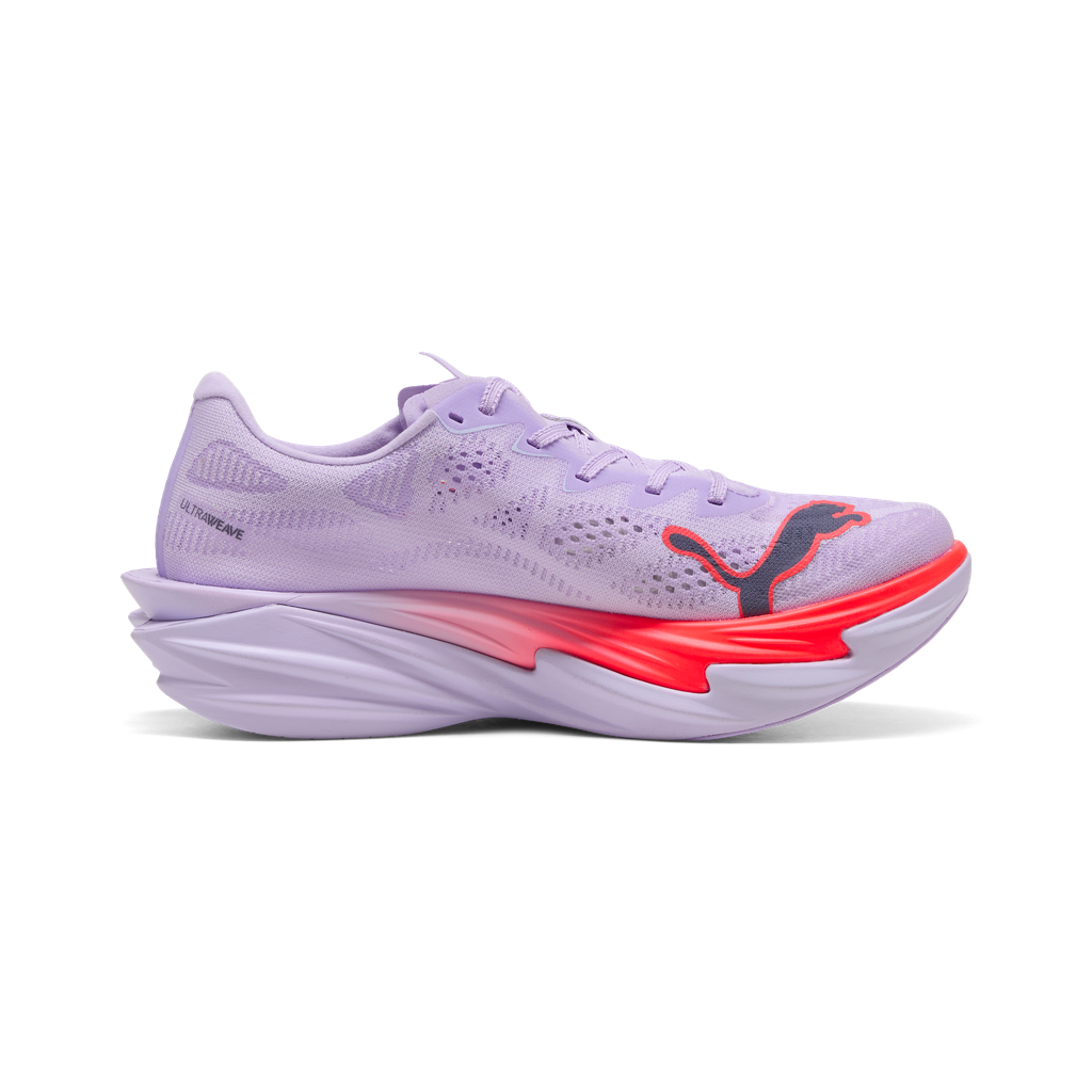 Puma Deviate NITRO Elite 4 | Light Lavender / Ultra Red / Inky Depths | Womens