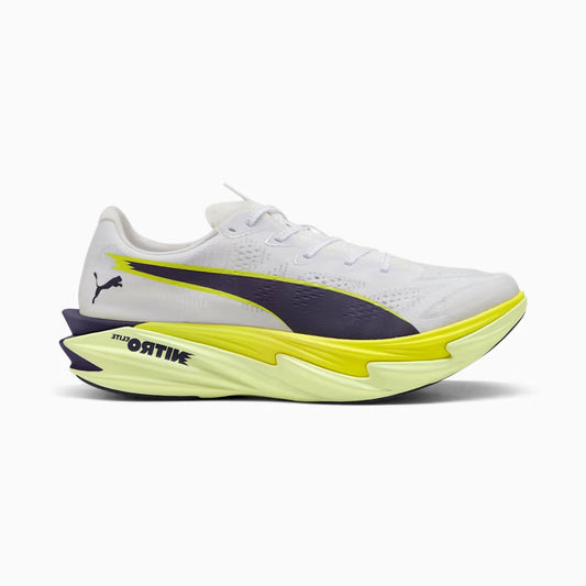 Puma Deviate NITRO Elite 4 | PUMA White / Apple Spritz / Lux Lime | Womens