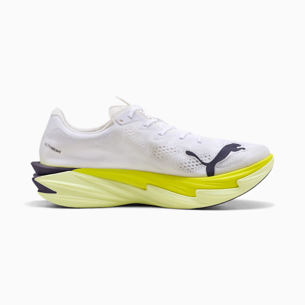 Puma Deviate NITRO Elite 4 | PUMA White/ Apple Spritz / Lux Lime | Mens