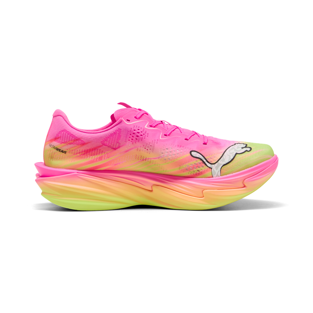Puma Deviate NITRO Elite 4 ST | Poison Pink / Yellow Alert / Bright Aqua | Mens