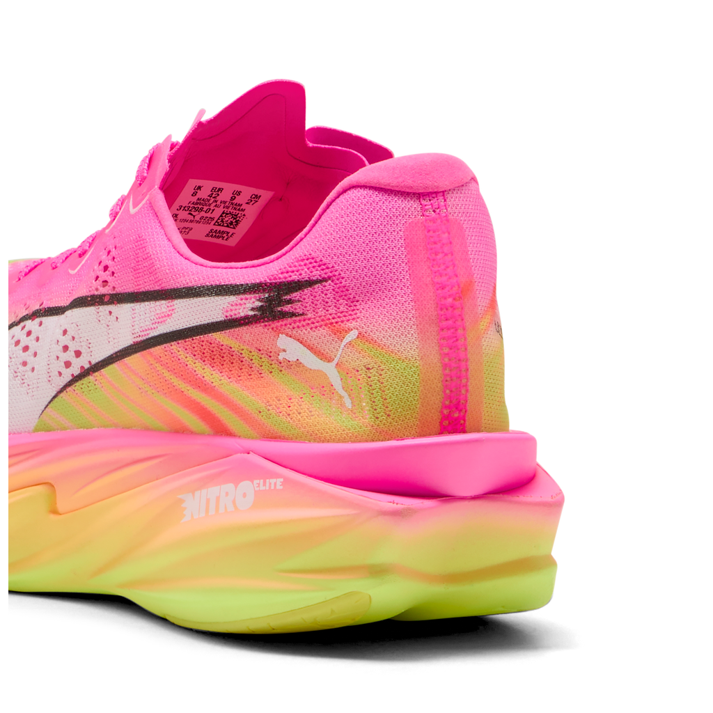 Puma Deviate NITRO Elite 4 ST | Poison Pink / Yellow Alert / Bright Aqua | Mens