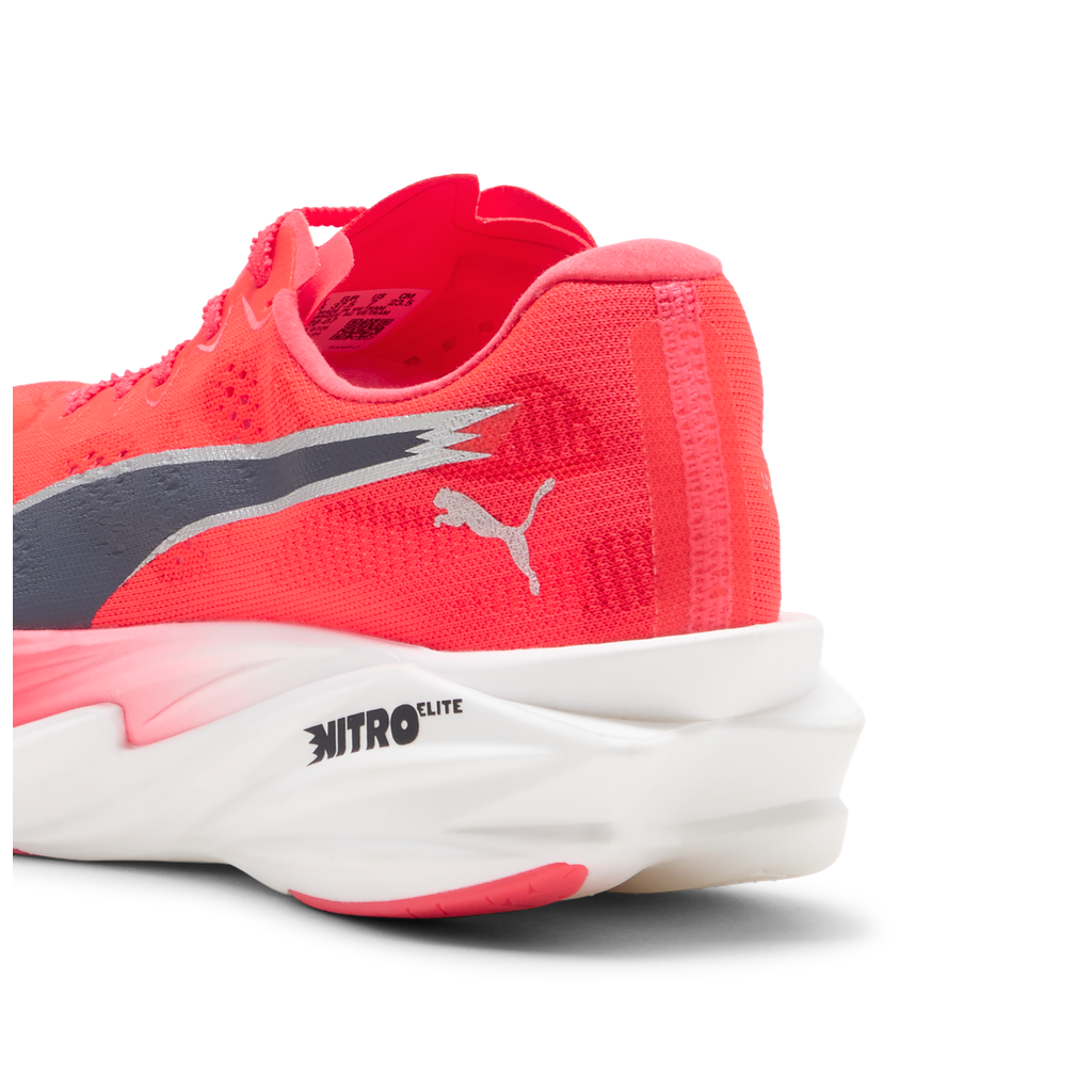 Puma Deviate NITRO Elite 4 | Ultra Red / Inky Depths / PUMA White | Womens