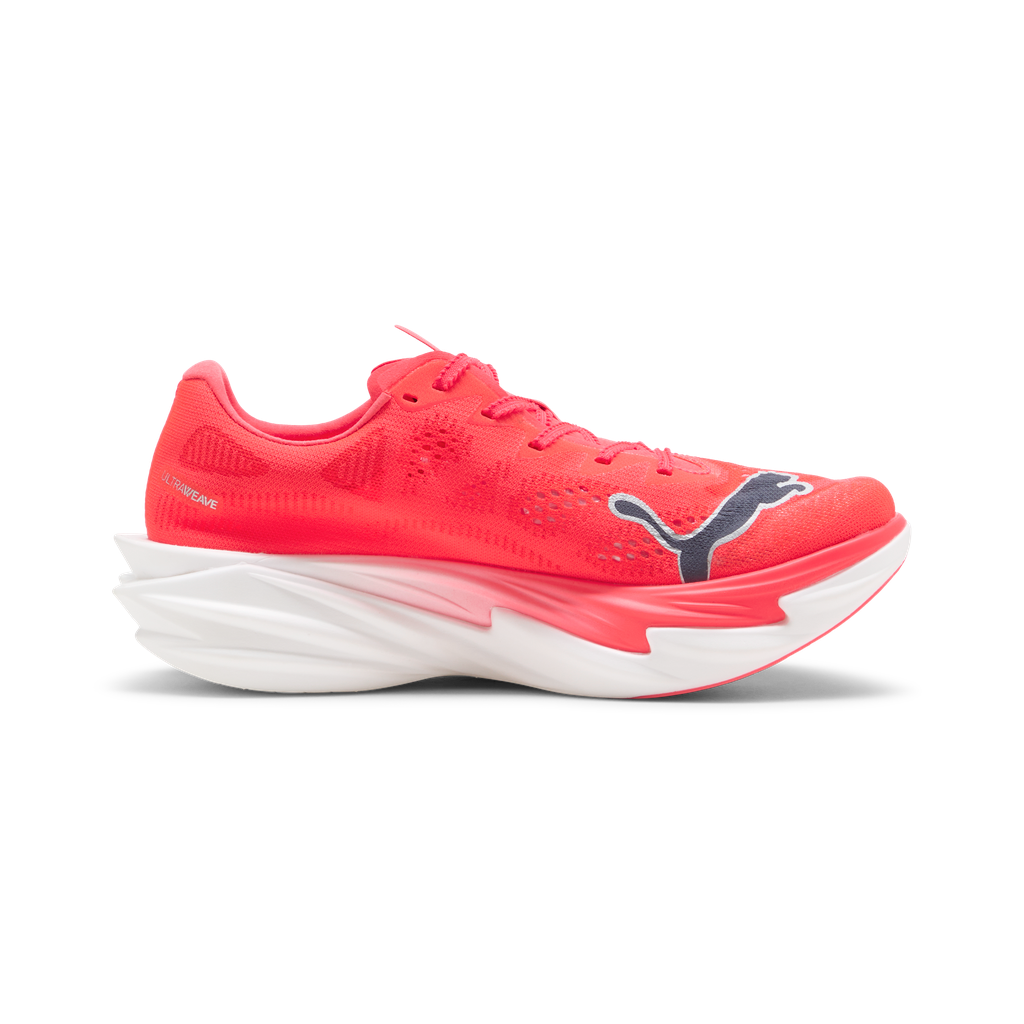 Puma Deviate NITRO Elite 4 | Ultra Red / Inky Depths / PUMA White | Womens