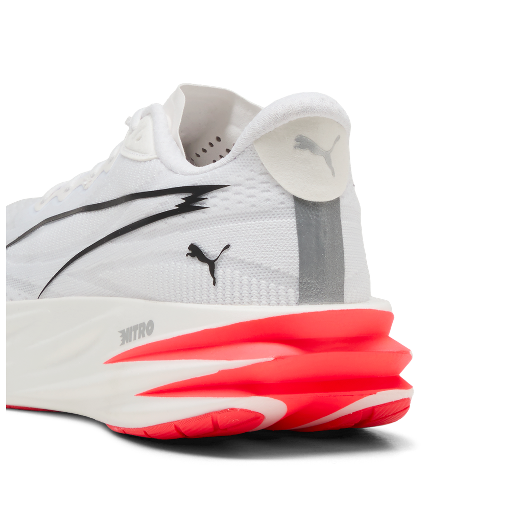 Puma Deviate Pure NITRO | PUMA White / Ultra Red / PUMA Silver | Mens