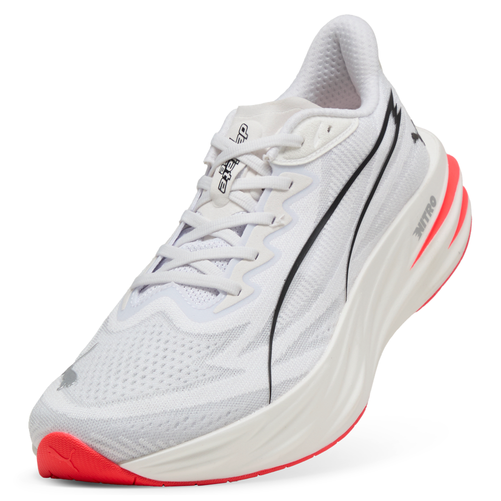 Puma Deviate Pure NITRO | PUMA White / Ultra Red / PUMA Silver | Mens