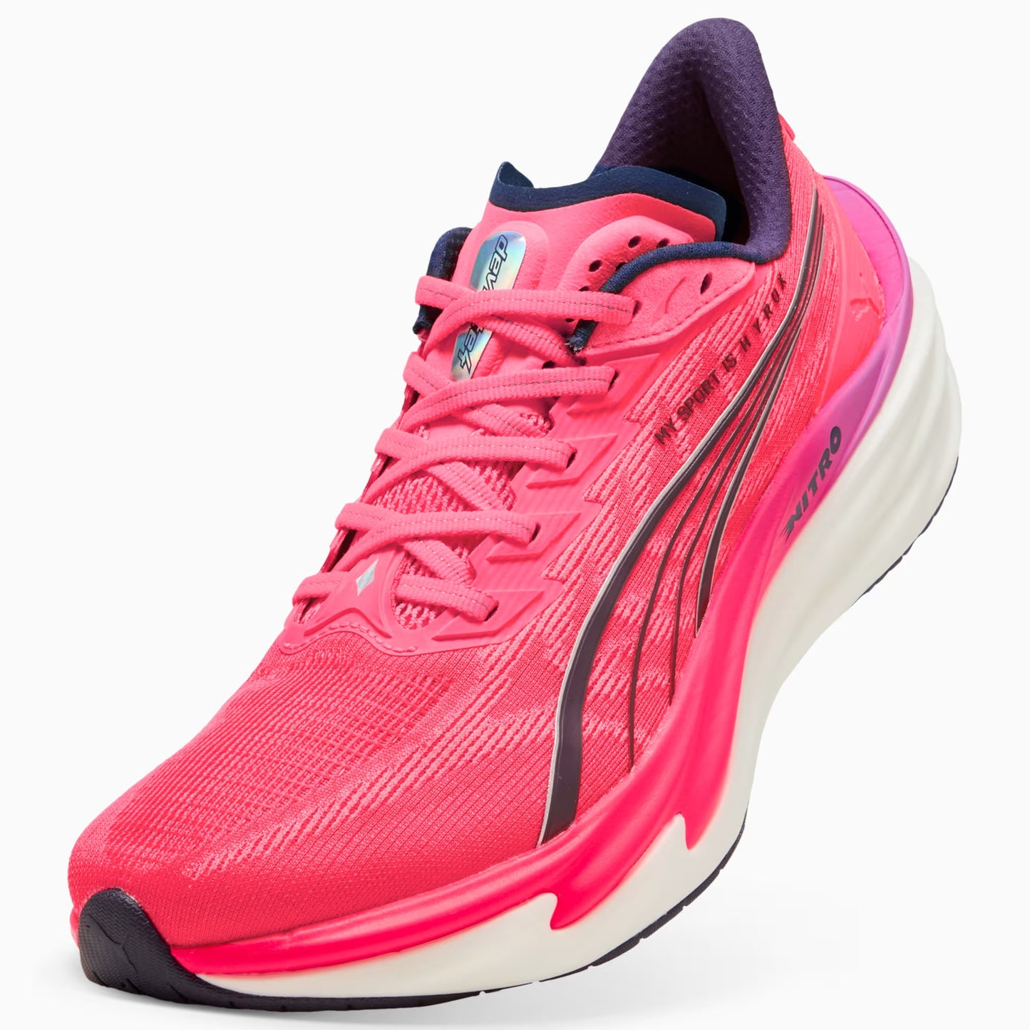 Puma x HYROX Deviate NITRO  4 | Puma White / Electric Orchid / Pure Pink | Mens