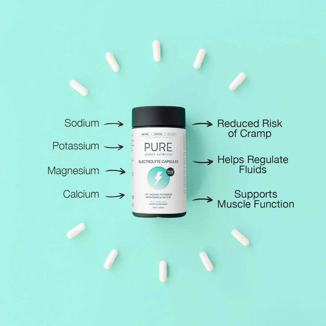 Pure Electrolyte Salt Capsules | Bottle of 80