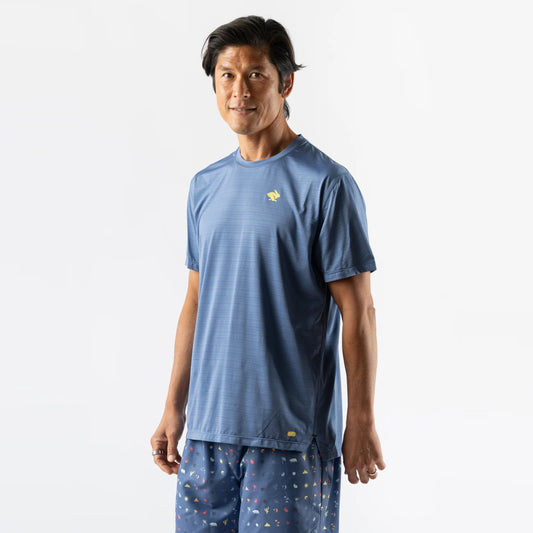 rabbit UPF SS Tee | Bijou Blue | Mens