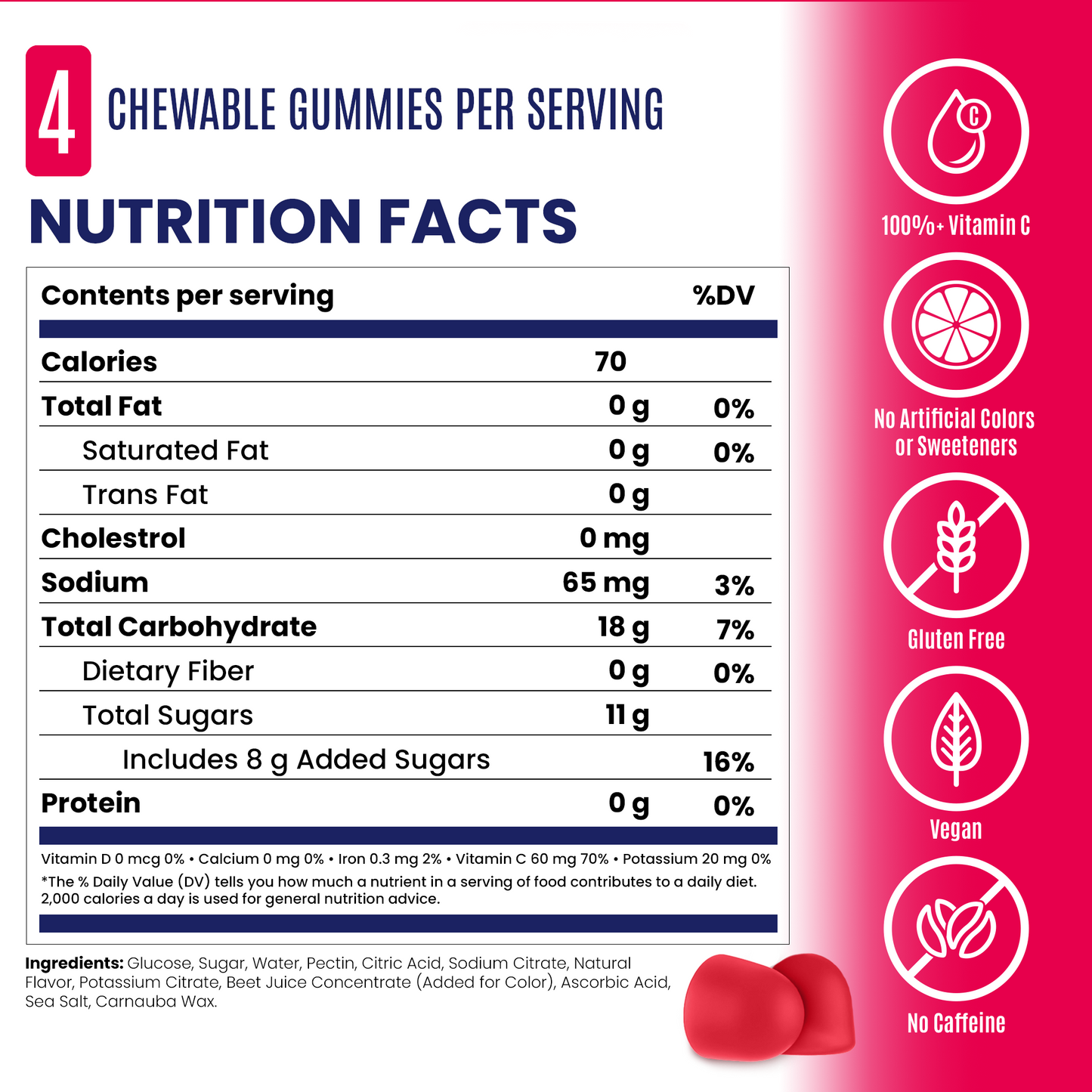 SaltStick Energy Gummies | Strawberry