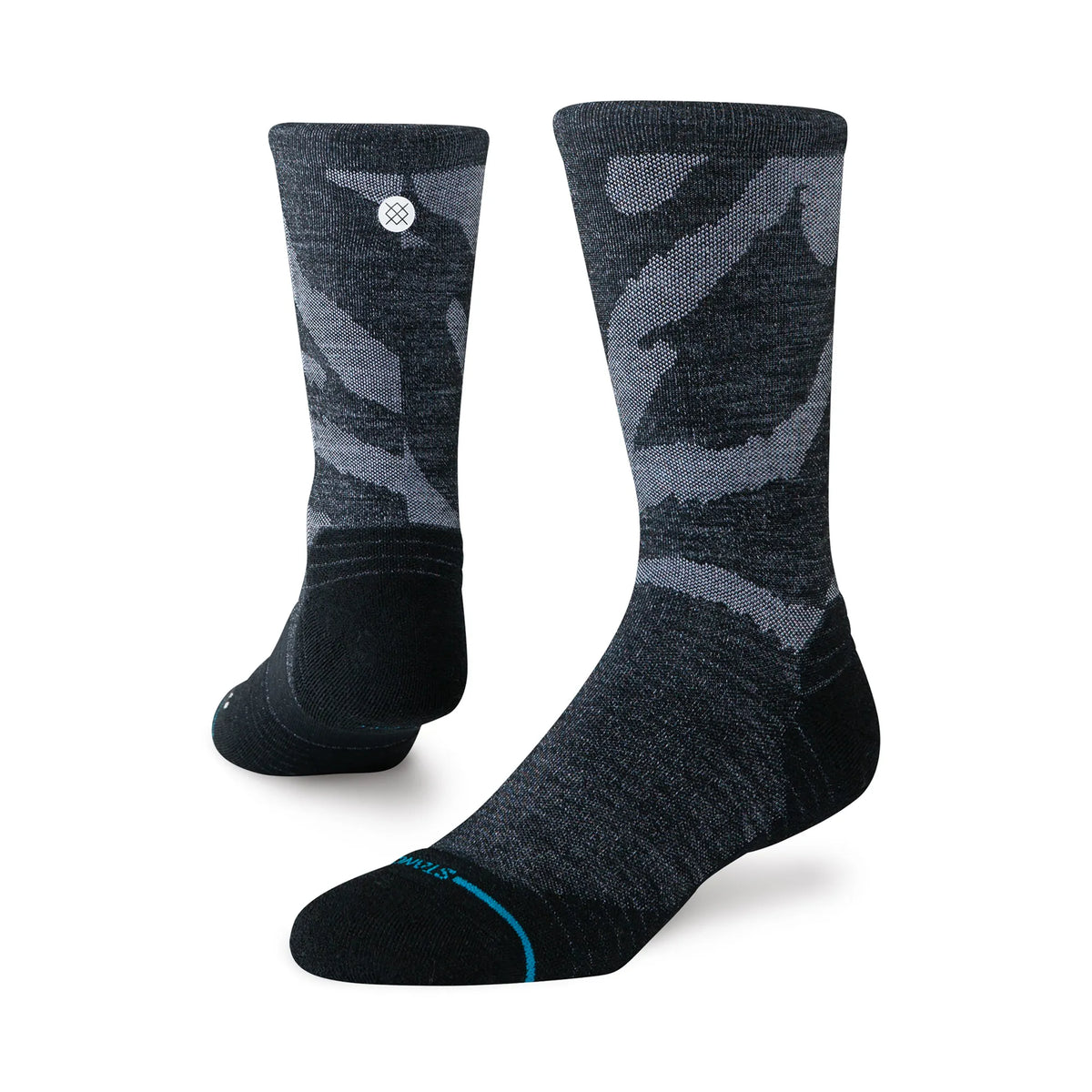 Stance Performance Wool Socks | Light Cushion | Crew Length | Digi Dash Black