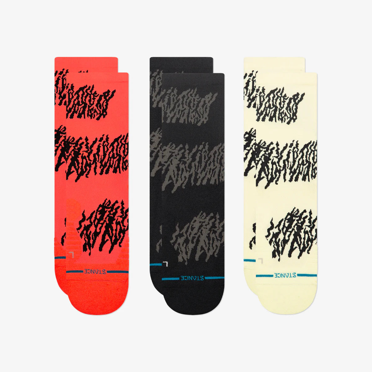 Stance Run Light Crew | Light Cushion | Crew Length | Glacier 3 Pack