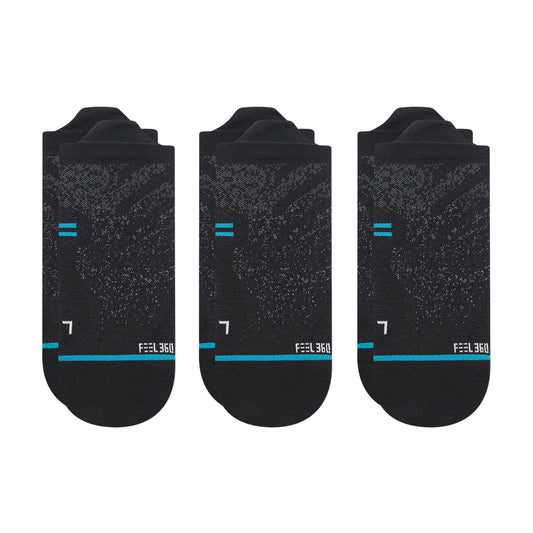 Stance Run Light Tab | Light Cushion | Tab Length | Black 3 Pack