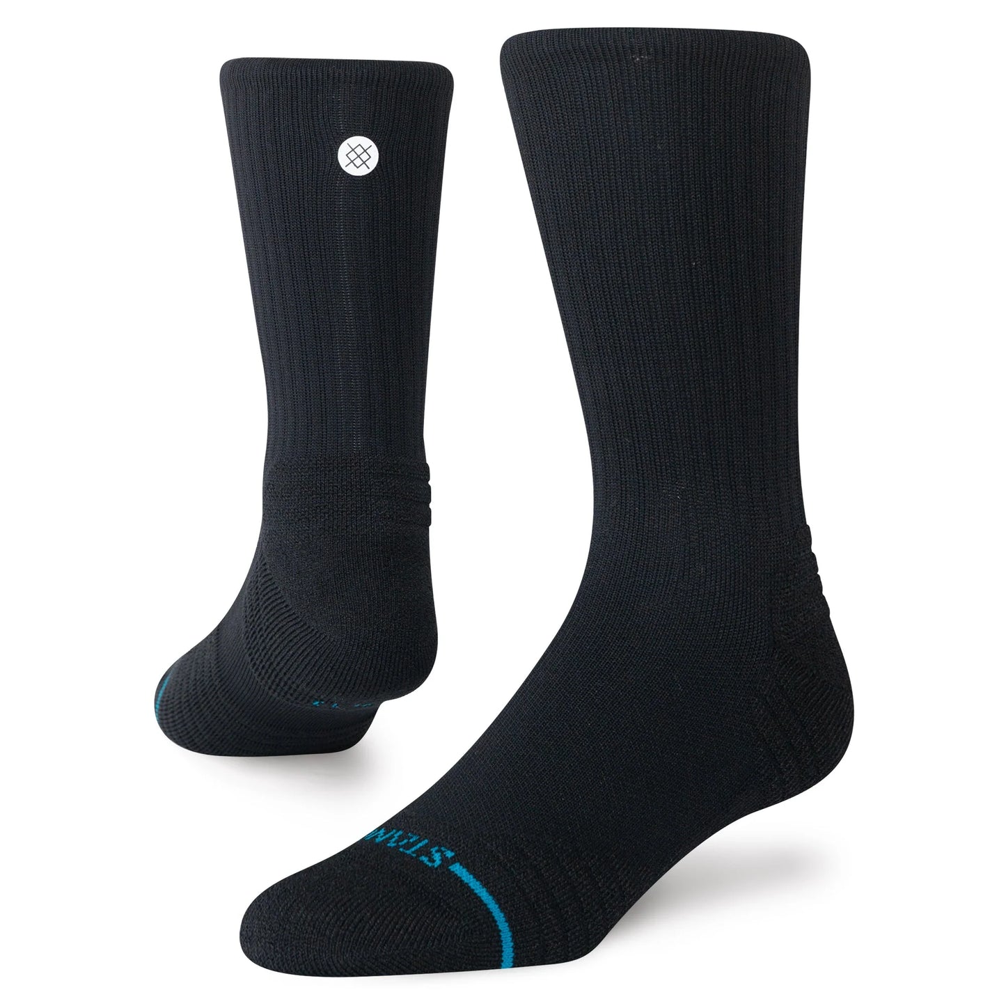 Stance Socks | Mid Cushion | Crew Length | Icon Ribbed Black