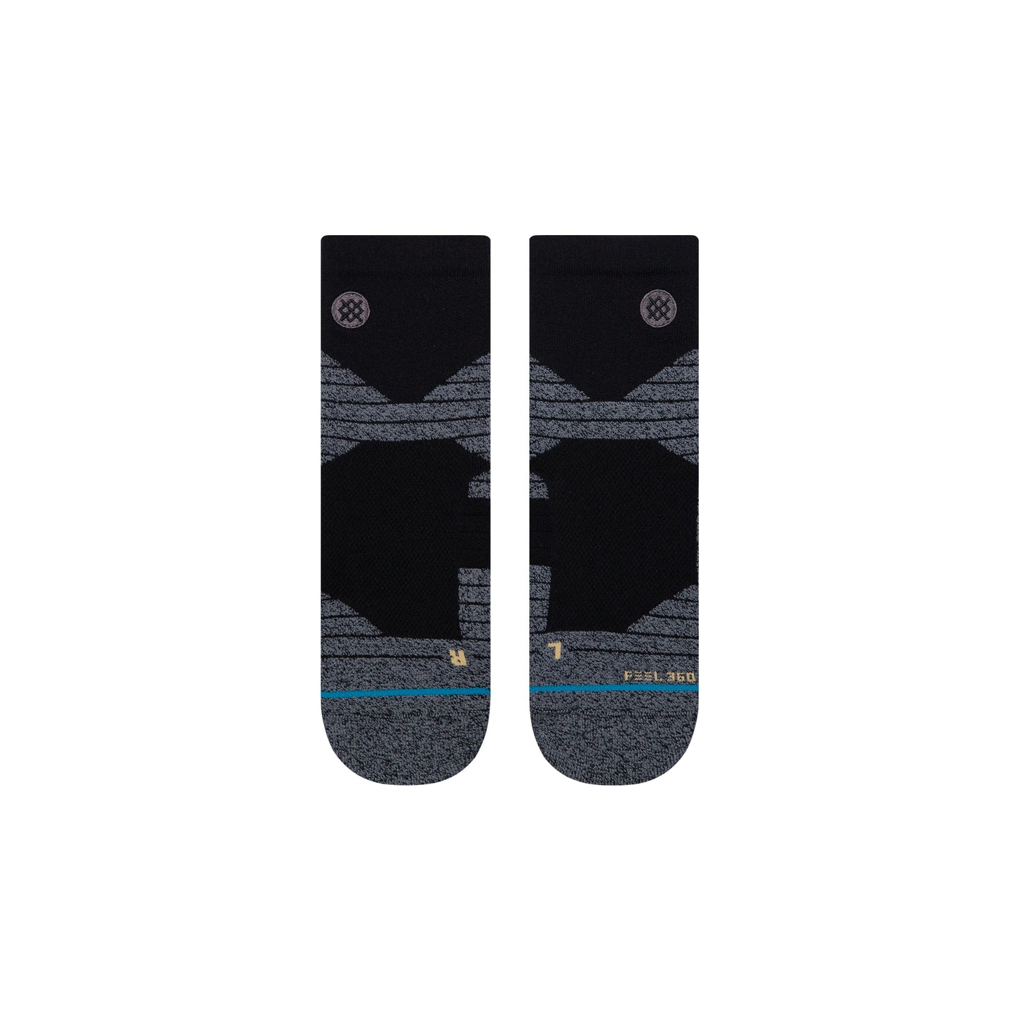 Stance Sport Socks | Mid Cushion | Quarter Length | Icon Black