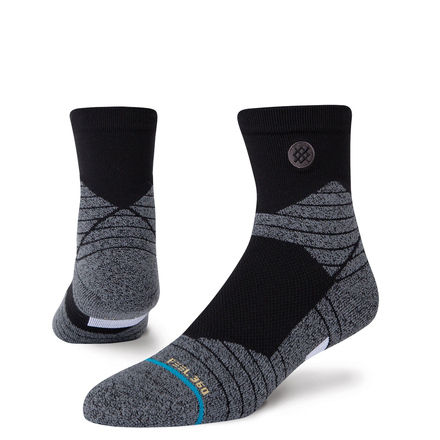 Stance Sport Socks | Mid Cushion | Quarter Length | Icon Black
