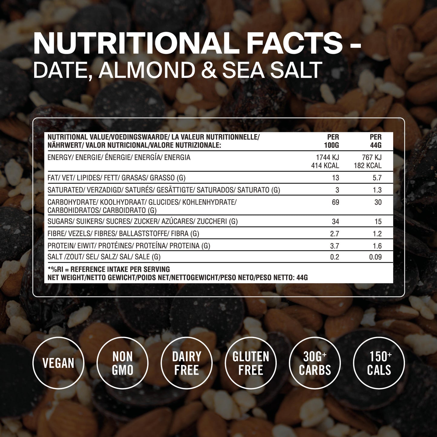 Styrkr Bar30 Energy Bar | Date, Almond & Sea Salt
