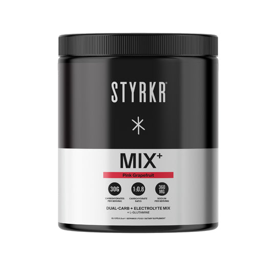Styrkr Mix+ Dual Carb + Electrolyte Powder | 15 Serves | Pink Grapefruit