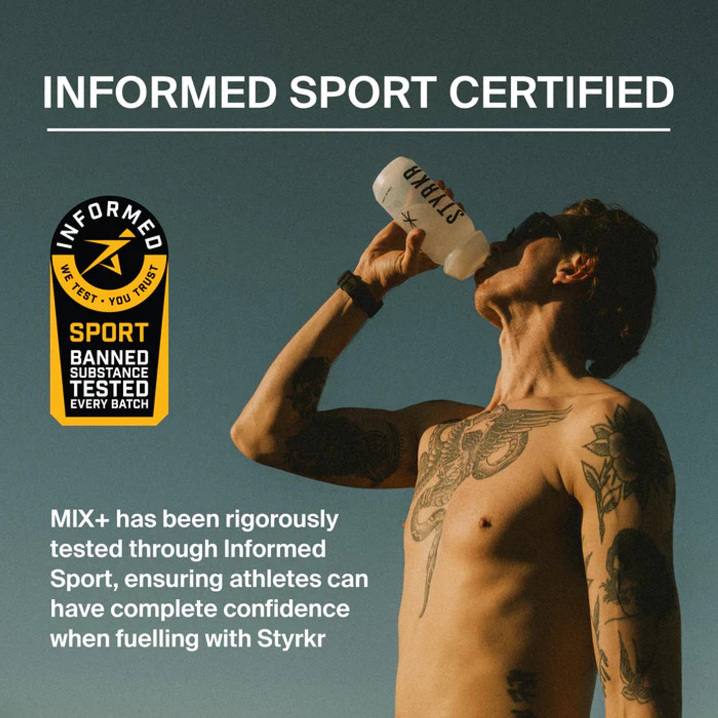 Styrkr Mix+ Dual Carb + Electrolyte Powder | 15 Serves | Lime & Mint