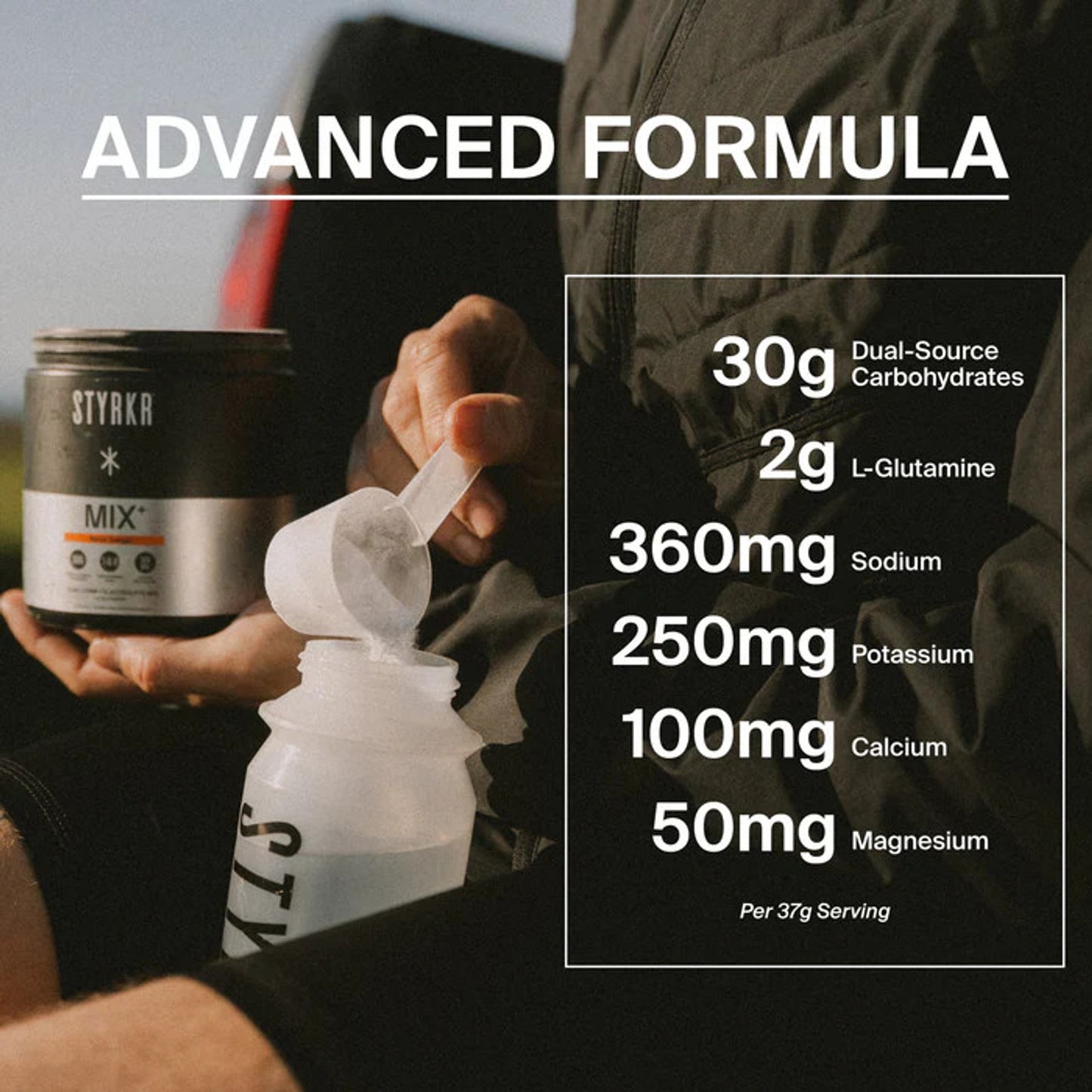 Styrkr Mix+ Dual Carb + Electrolyte Powder | 15 Serves | Lime & Mint