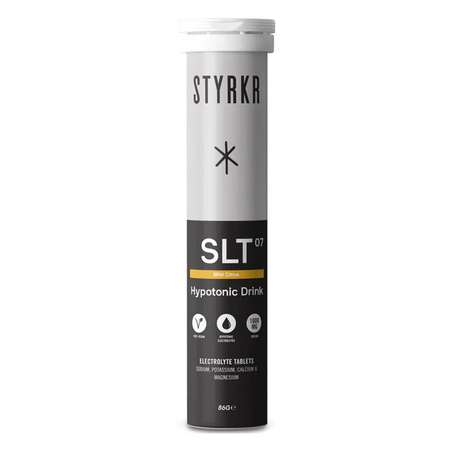 Styrkr SLT07 Quad-Blend Electrolyte Tablets | 1000mg Mild Citrus