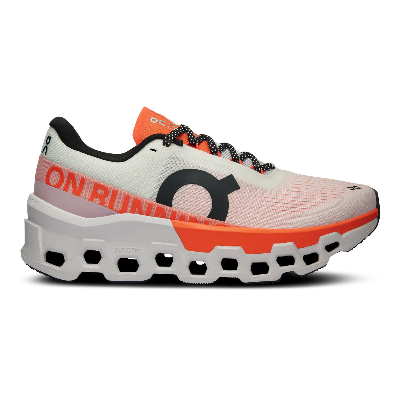On Cloudmonster 2 | White / Flame | Womens
